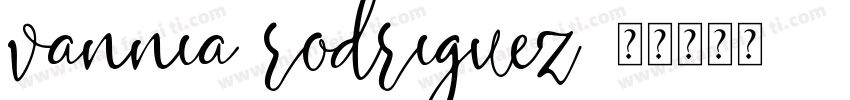 vannia rodriguez字体转换